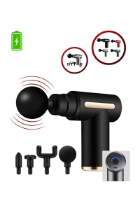 Darbeli Titreşimli Şarjlı Sporcu Masaj Tabancası Masaj Aleti Kas Rahatlatıcı